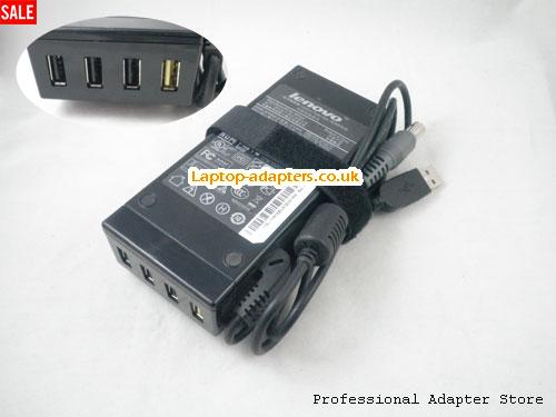  92P1104 AC Adapter, 92P1104 20V 3.25A Power Adapter LENOVO20V3.25A65W-7.5x5.5mm-with-USB