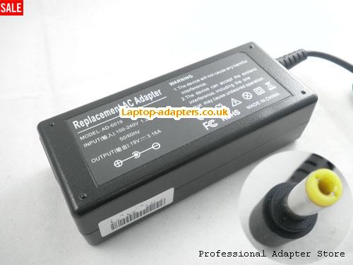  F1454A Laptop AC Adapter, F1454A Power Adapter, F1454A Laptop Battery Charger LITEON19V3.16A60W-5.5x2.5mm