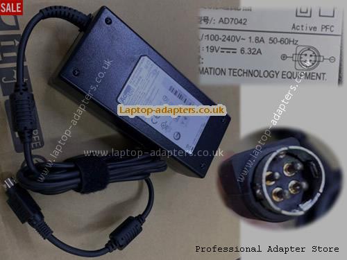 UK £24.98 Genuine Acbel AD7042  Ac /DC Adapter 19v 6.32A 120W XILENCE Power Supply 4 Pins