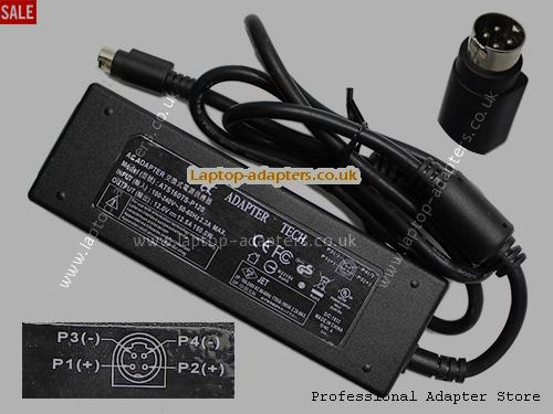  STD-12125 AC Adapter, STD-12125 12V 12.5A Power Adapter ADAPTERTECH12V12.5A150W-4PIN-SZXF