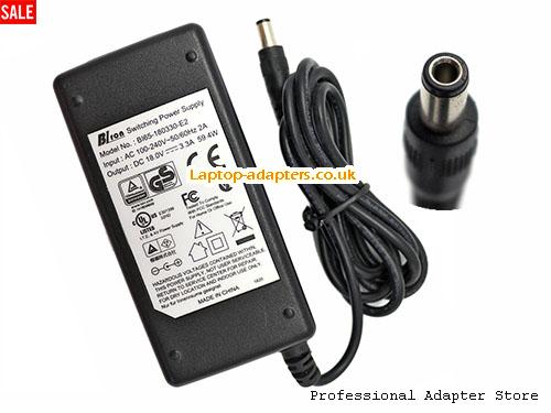 UK £14.99 Genuine BironBI65-180330-E2 AC Adapter 18.0v 3.3A 59.4W Power Adapter