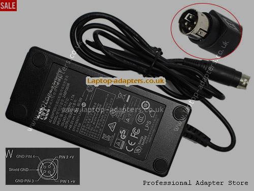 UK £16.18 Genuine CWT 2ABF060R Ac Adapter 48.0V 1.25A 60W Round With 4 Pins