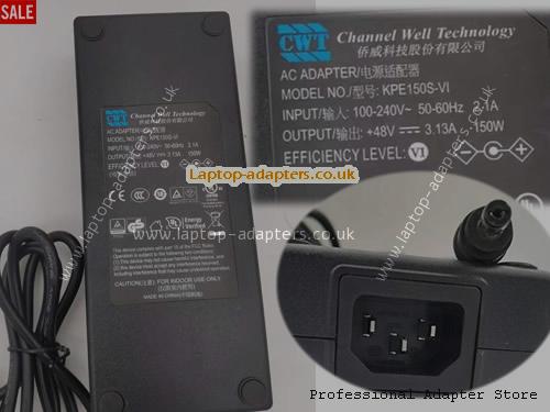  KPE150S-VL AC Adapter, KPE150S-VL 48V 3.13A Power Adapter CWT48V3.13A150W-5.5x2.1mm