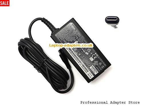  CHROMEBOOK SPIN 311 CP311-3H-K42N Laptop AC Adapter, CHROMEBOOK SPIN 311 CP311-3H-K42N Power Adapter, CHROMEBOOK SPIN 311 CP311-3H-K42N Laptop Battery Charger DELTA20V2.25A45W-Type-C-45HGB