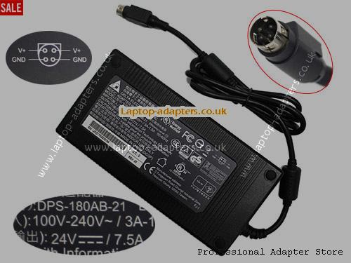  DPS180AB21 AC Adapter, DPS180AB21 24V 7.5A Power Adapter DELTA24V7.5A180W-4PIN-SZXF