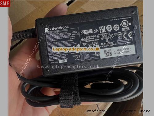 UK £19.98 Genuine Dynabook PA5367E-1AC3 Ac Adapter 19v 3.42A 65W Power Supply