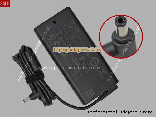 UK £41.17 Genuine Epson AD10370LF Ac Adapter 24v 5A 120W Slim Power Supply