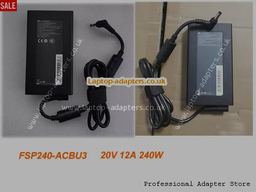 UK £56.29 Genuine Black FSP240-ACBU3 Switching Power Adapter 20.0v 12.0A 240.0W