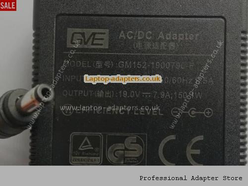  GM152-1900790-F AC Adapter, GM152-1900790-F 19V 7.9A Power Adapter GVE19V7.9A150W-5.5x2.5mm