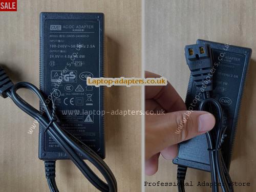  GM95-240400-D AC Adapter, GM95-240400-D 24V 4A Power Adapter GVE24V4A96W-RF-2Holes