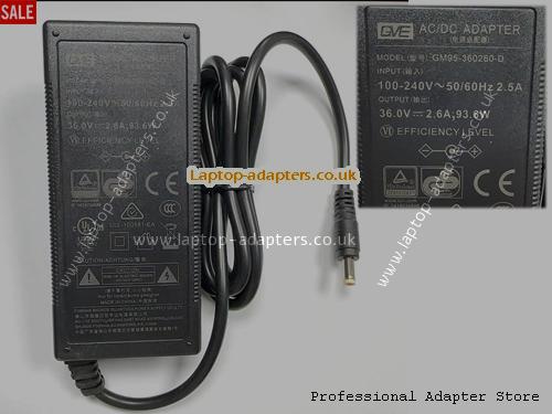 UK £13.91 Genuine GVE GM95-360260-D Ac Adapter 36v 2.6A 93.6W Power Supply