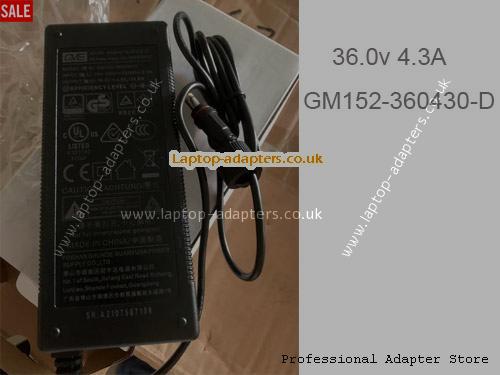 UK £28.37 Genuine GVE GM152-360430-D AC Adapter 36.0v 4.3A 154.8W Power Supply