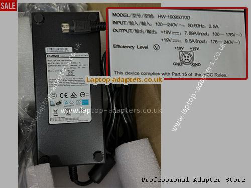  HW-190950T0O AC Adapter, HW-190950T0O 19V 9.5A Power Adapter HUAWEI19V9.5A180W-4Pins-SZXF