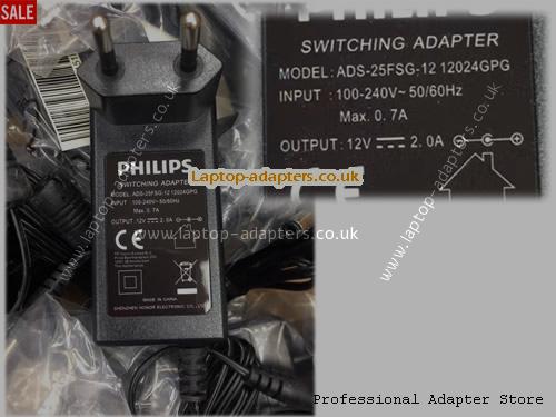 UK £11.97 Genuine Philips ADS-25FSG-12 12024GPG Switching Adapter 12v 2A 24W Power Supply