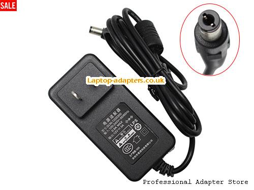 UK £7.98 Genuine  SUN SUN-1200300 Wall Charger 12v 3A 36W Power Supply US  AC Adapter