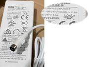 Genuine White GVE GM152-2400600-F AC/DC Adapter 4 Pins 24v 6.0A Power Supply GVE 24V 6A Adapter