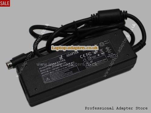  Image 2 for UK £34.19 Genuine Adapter Tech ATS160TS-120 AC/DC Adapter 12.0v 12.5A 150.0W 4 Pins 