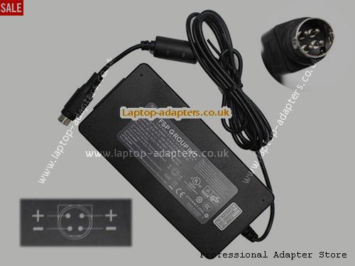  Image 1 for UK £36.19 Genuine FSP FSP180-AWAN2 Switching Ac Adapter 54v 3.34A 180W Round With 4 Pins 